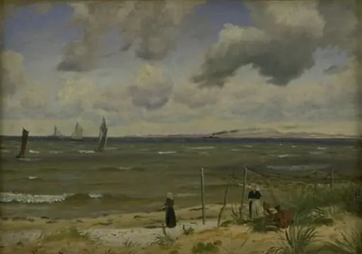 Hornbæk Strand in the North of Sealand, by Unknown artist