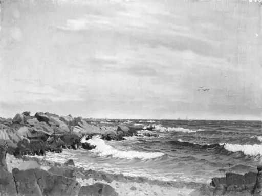 Klipper ved Rø. Bornholm, by Unknown artist