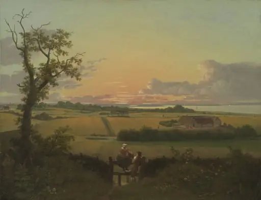 Landscape with a Stile. The Isle of Møn, by Unknown artist