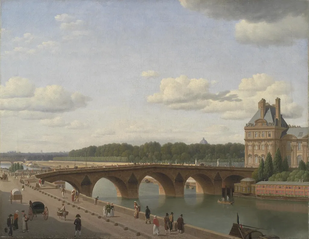 Pont Royal seen from Quai Voltaire, by Unknown artist