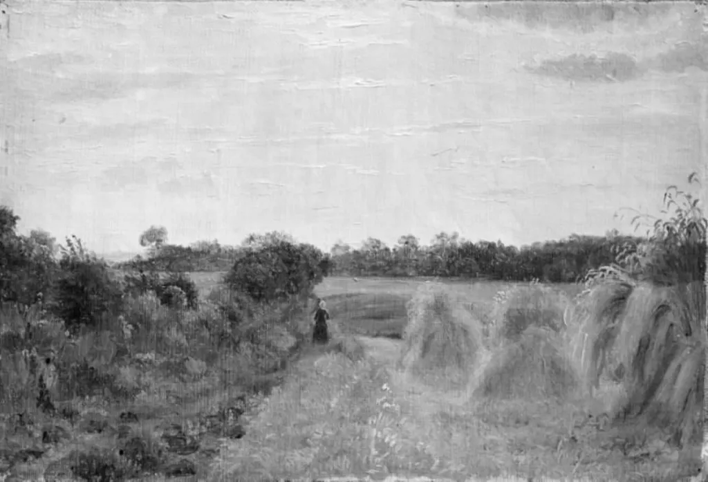 Sommeraften i høsttiden, by Unknown artist, 1850