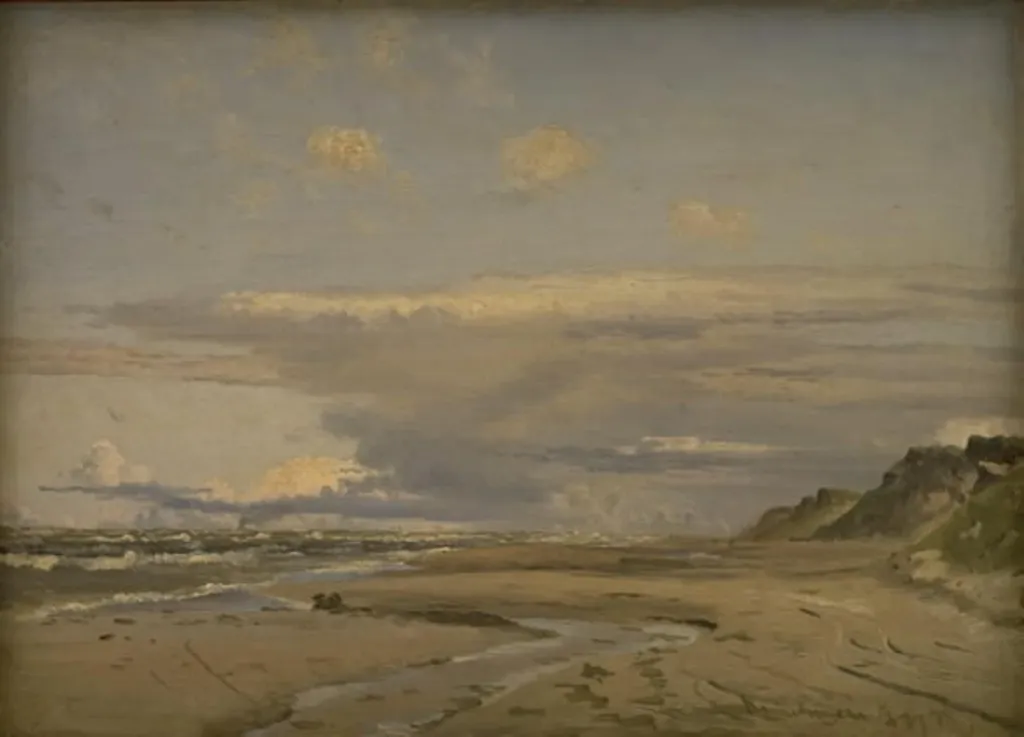 The Beach at Kandestederne, West Jutland, by Unknown artist, 1877