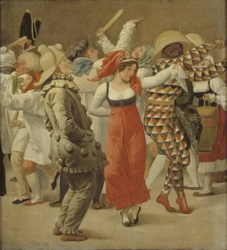 The Carnival in Rome. Fragment, by Unknown artist