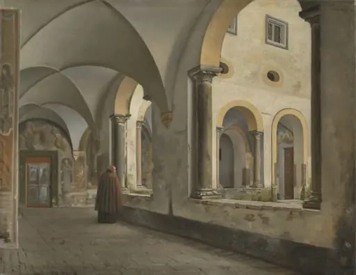 The Cloisters of the Franciscan Monastery Santa Maria in Aracoeli in Rome, by Unknown artist