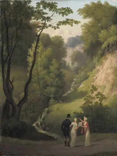 The Devil's Cleft at Liselund Manor. The Island of Møn, by Unknown artist