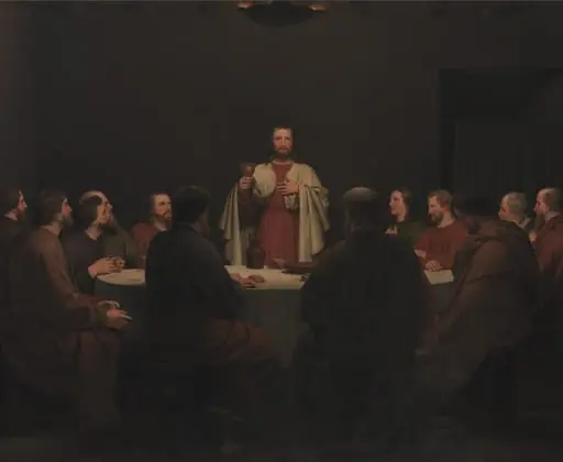 The Last Supper. Altarpiece, by Unknown artist