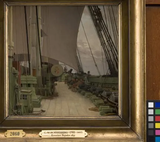 The Starboard Battery and the Deck of the Corvette "Najaden", by Unknown artist
