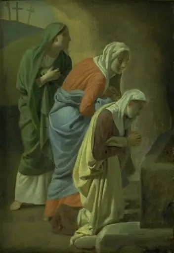 The Three Maries at the Tomb of Christ. Study, by Unknown artist