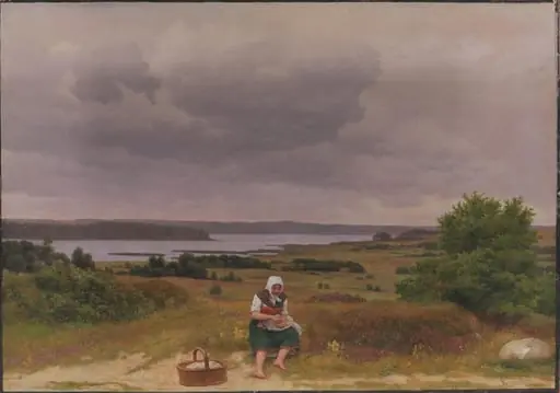 Viev of Lake Fure near Rudersdal, North Sealand, by Unknown artist