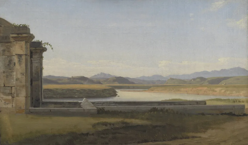 View from the Fontana Acetosa, Rome, by Unknown artist