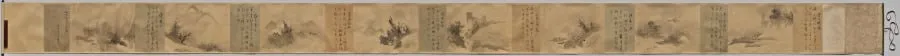 Poems and Pictures of the Eight Views of Xiao-Xiang, by Unkoku Tōgan, unspecified, 1608