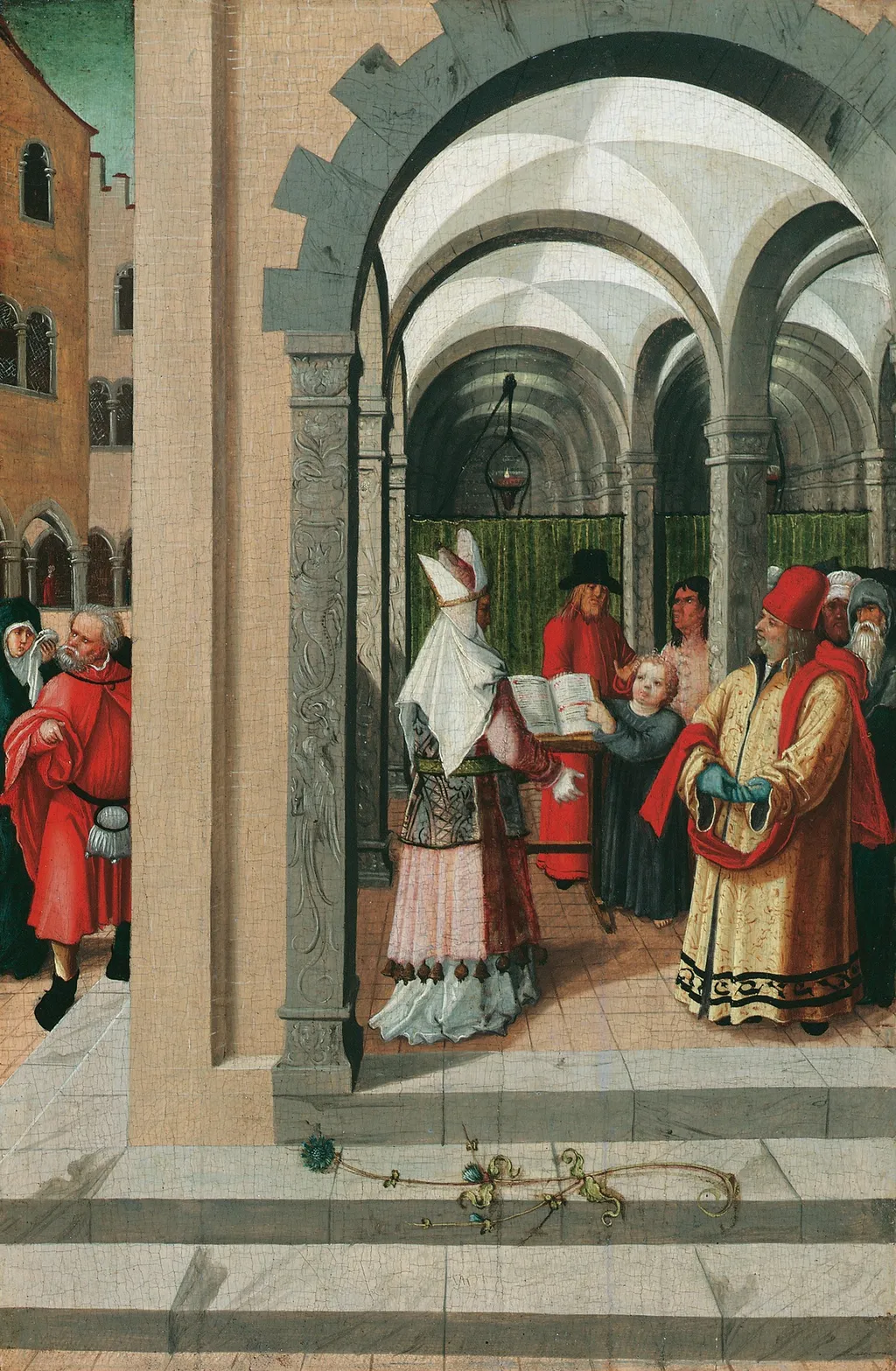 Der zwölfjährige Jesus im Tempel, by Urban Goertschacher, unspecified, 1508