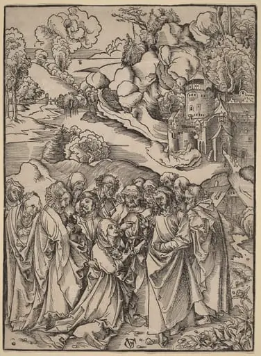 Christ and the Apostles and the Holy Women, by Urs Graf I