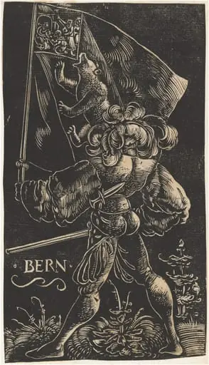 Standard-Bearer for the Canton of Bern, by Urs Graf I