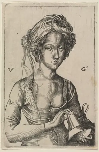 One of the Foolish Virgins, by Urs Graf the Elder