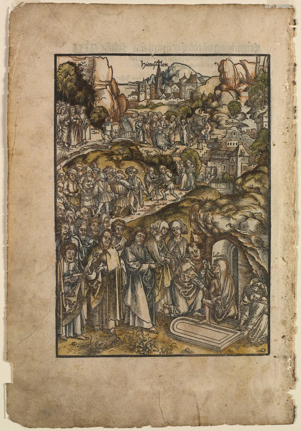 The Passion: The Raising of Lazarus, by Urs Graf the Elder, 1508