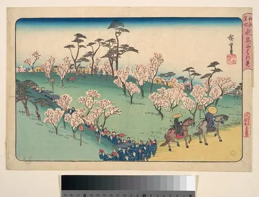 江都名所　飛鳥山はな見|Asukayama Hanami, by Utagawa Hiroshige