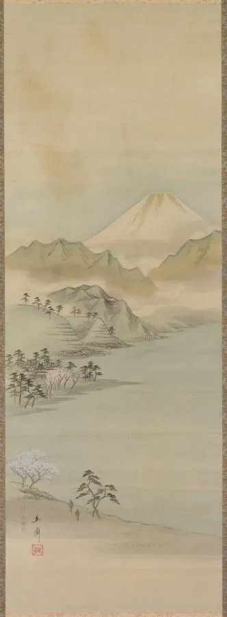 Lake Suwa, by Utagawa Hiroshige, unspecified, 1845