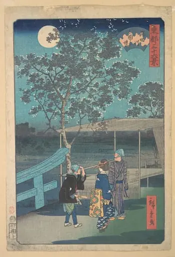 東都三十六景　隅田川三囲り堤|Sumidagawa, Mimeguri