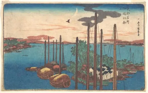 東都名所 佃島初郭公|Tsukudajima Hatsu Hototogisu, by Utagawa Hiroshige