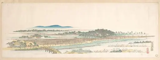 吾妻の森|View of Azuma Wood, by Utagawa Hiroshige