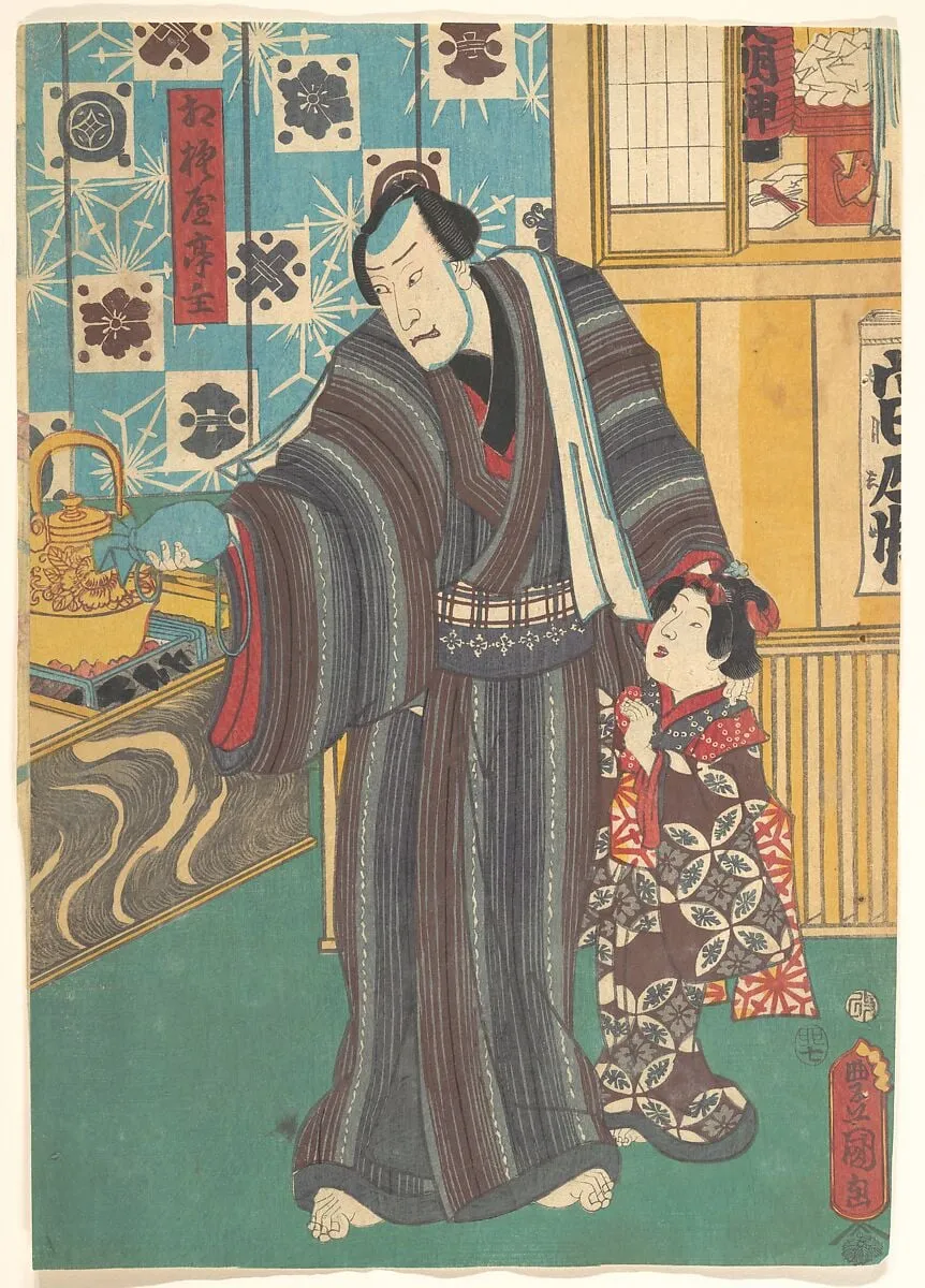 相模屋亭主|Actor as Master of Sagamiya (Sagamiya teishu), by Utagawa Kunisada, ink, 1832