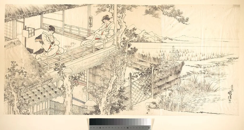 Untitled, by Utagawa Kunisada, ink, 1844