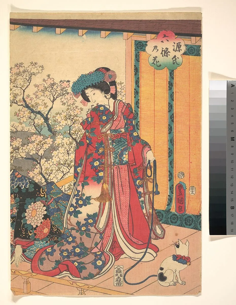 Untitled, by Utagawa Kunisada, ink, 1854