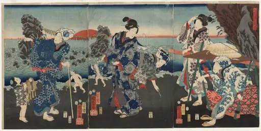 Splendid View at Futamigaura Bay, by Utagawa Kuniyoshi