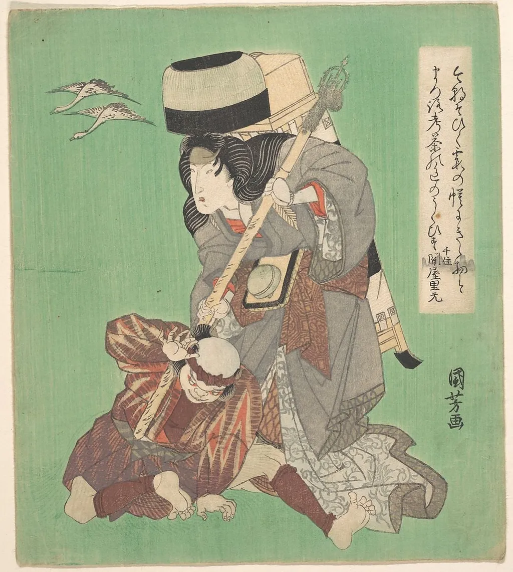 Untitled, by Utagawa Kuniyoshi, ink, 1829