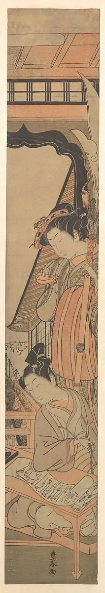 Untitled, by Utagawa Toyoharu, ink, 1771