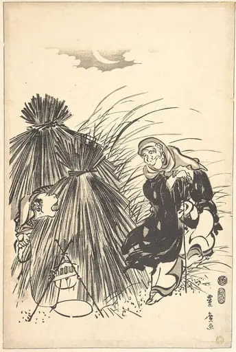 Tsurigitsune|Trapping the Fox, by Utagawa Toyohiro