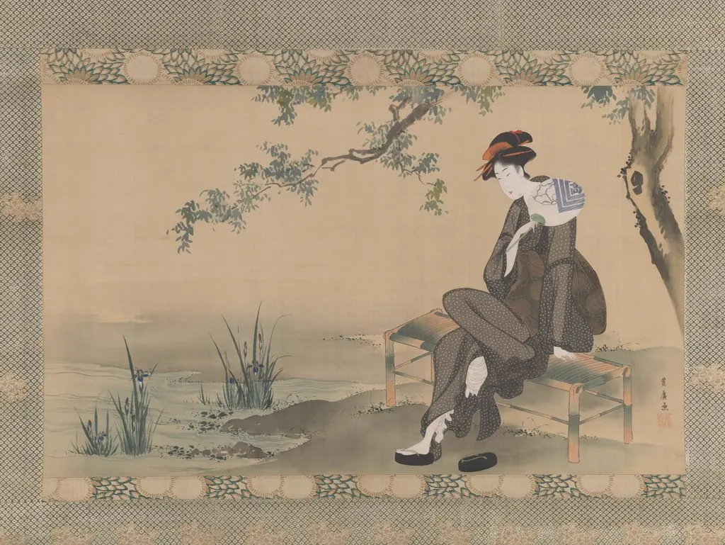 Woman Cooling Herself