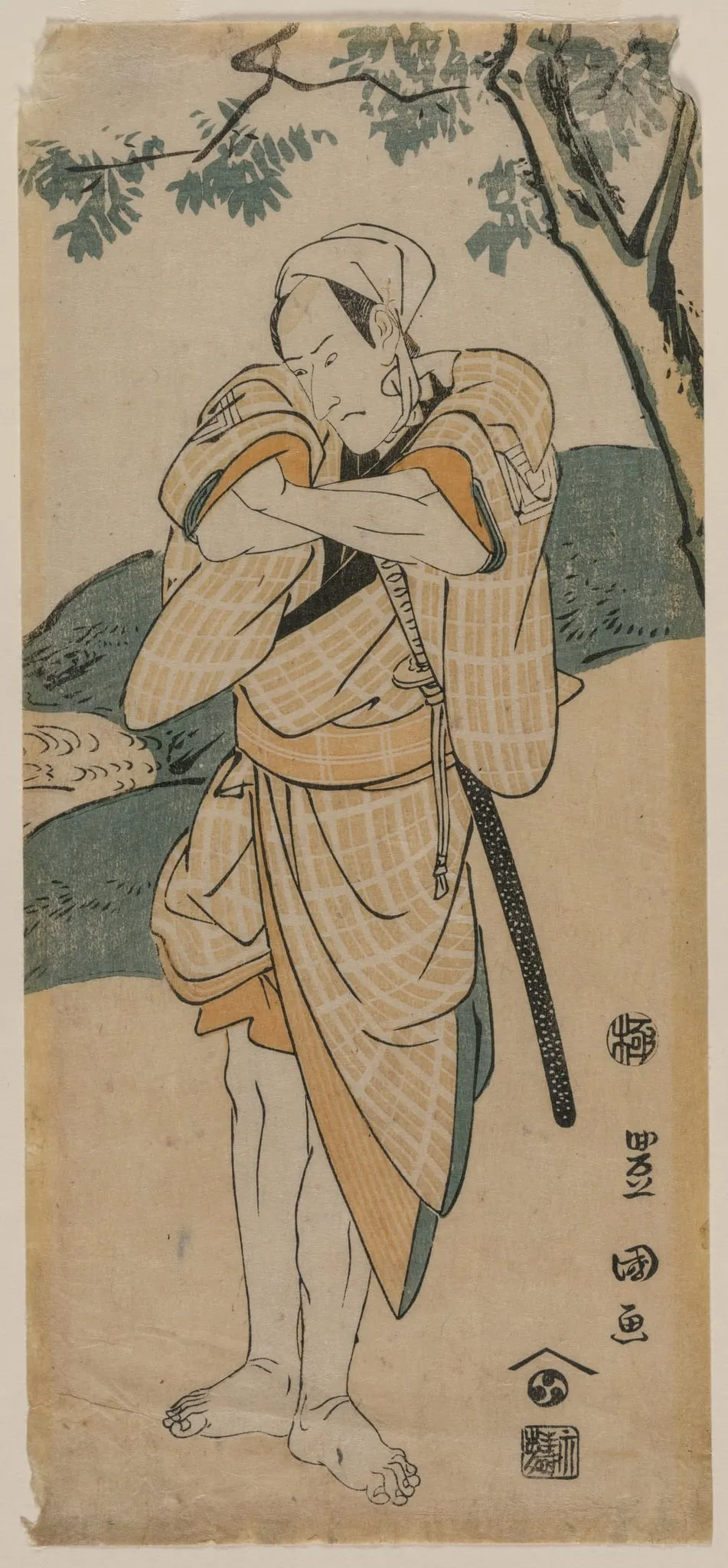 The Actor Ichikawa Danjuro as a Samurai, by Utagawa Toyokuni I, 1797