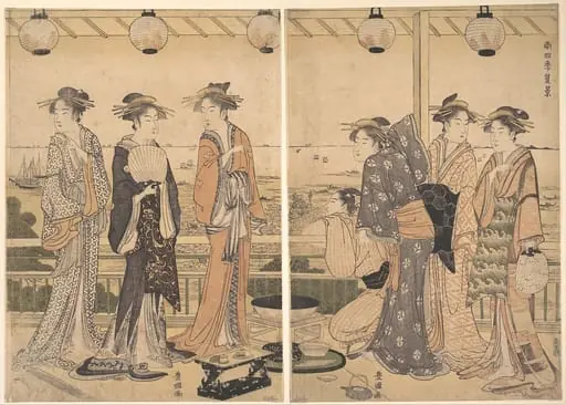 南四季  夏景|The Four Seasons in Southern Edo: A Summer Scene (Minami shiki;  Natsu [no] kei), by Utagawa Toyokuni I
