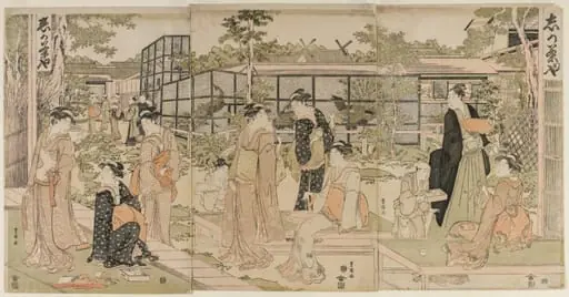 The Shika Teahouse, by Utagawa Toyokuni I