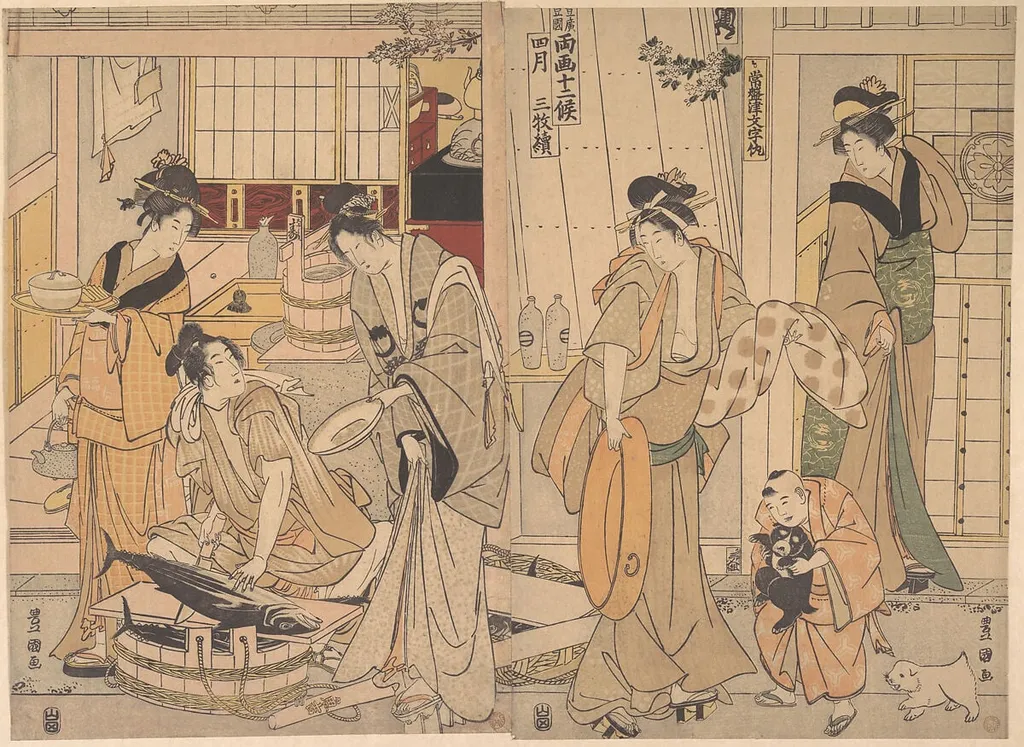 Untitled, by Utagawa Toyokuni I, ink, 1801