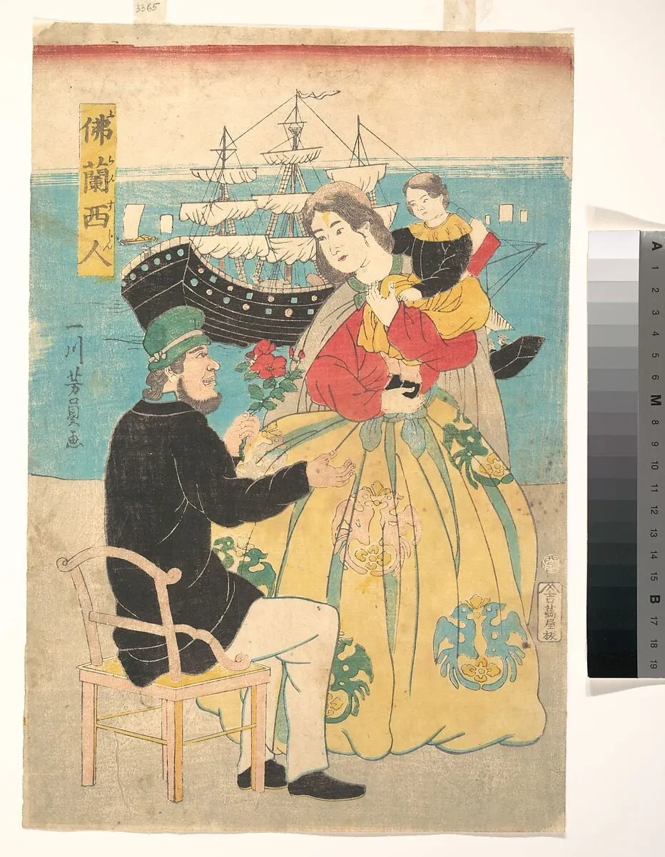 Untitled, by Utagawa Yoshikazu, ink, 1861