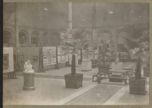 Victoria and Albert Museum, Exhibition of paintings, North court, north-west corner, by V&A