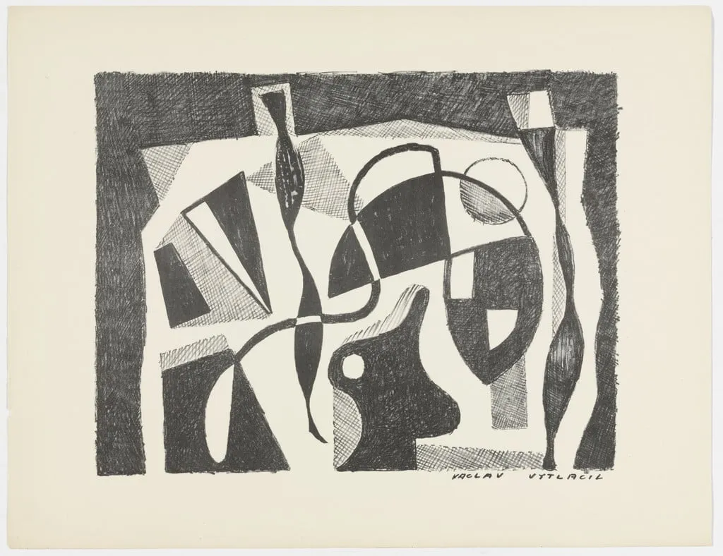 Untitled, by Vaclav Vytlacil, ink, 1937