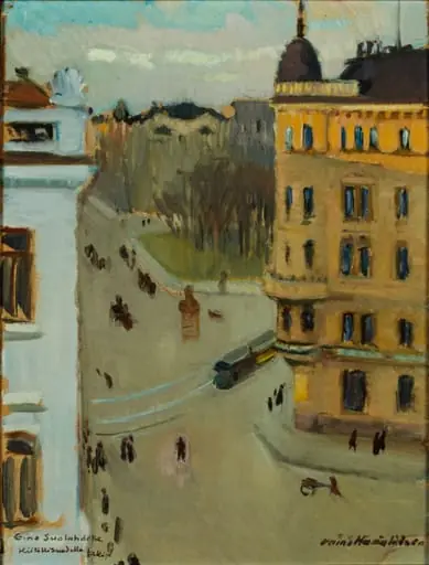 Kolmikulma Helsingissä, by Väinö Hämäläinen