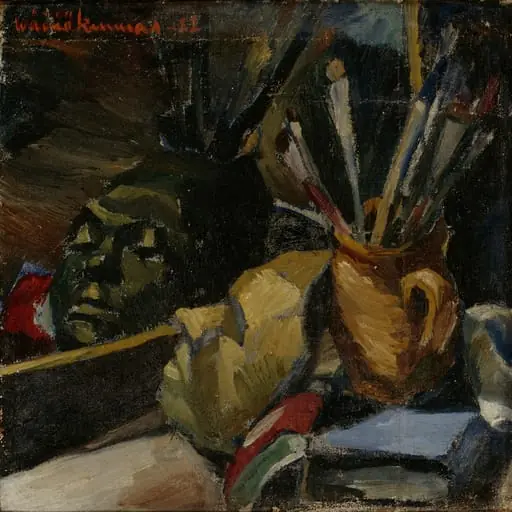 Omakuva-asetelma, by Väinö Kunnas