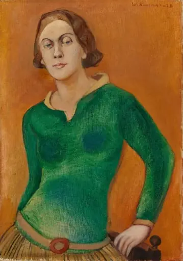 Sylvi Kunnaksen muotokuva, by Väinö Kunnas