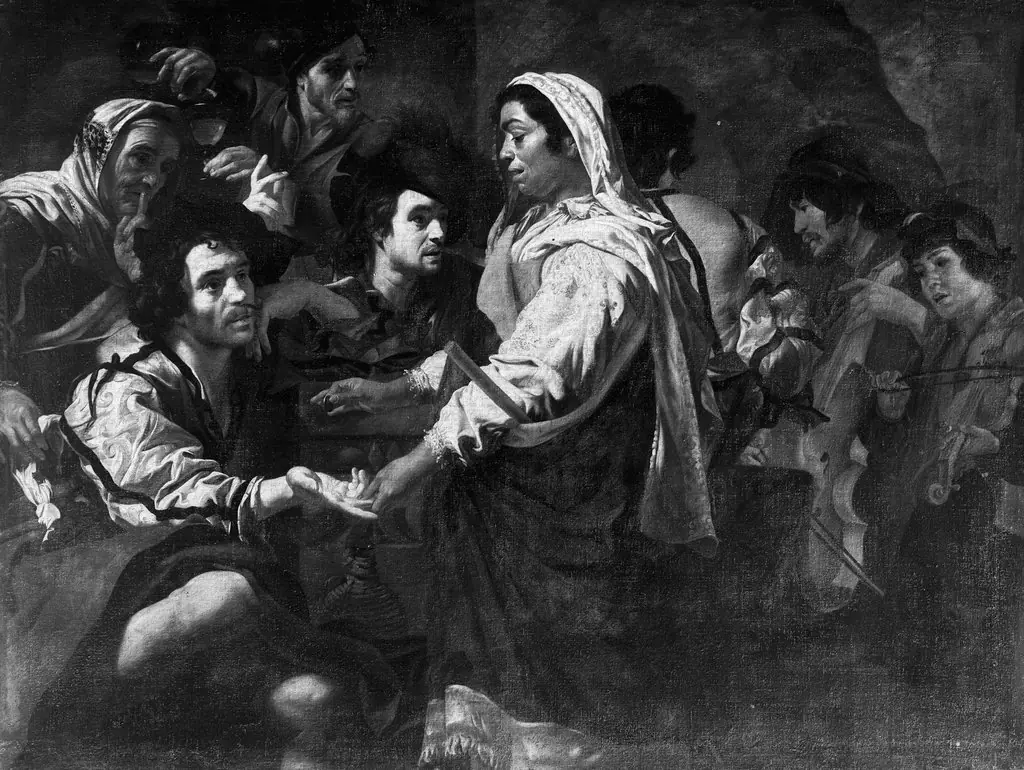 The Fortune teller, by Valentin de Boulogne