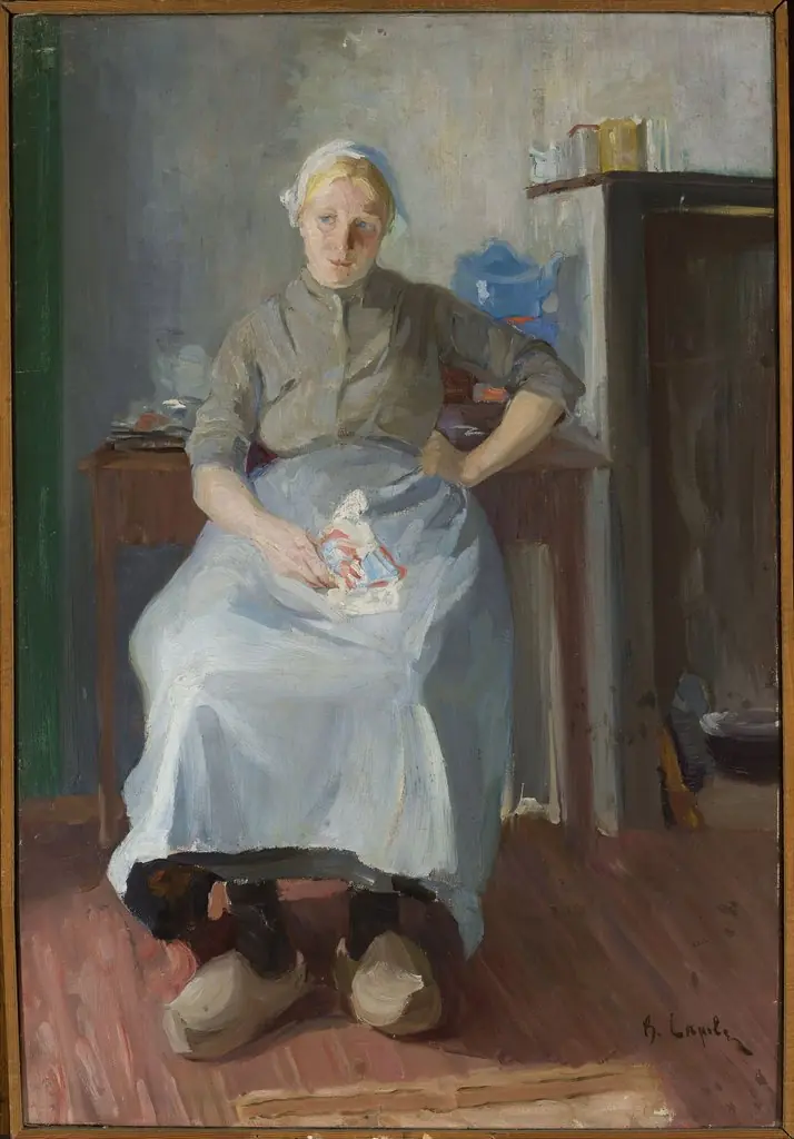Breton woman, by Valentin Serov