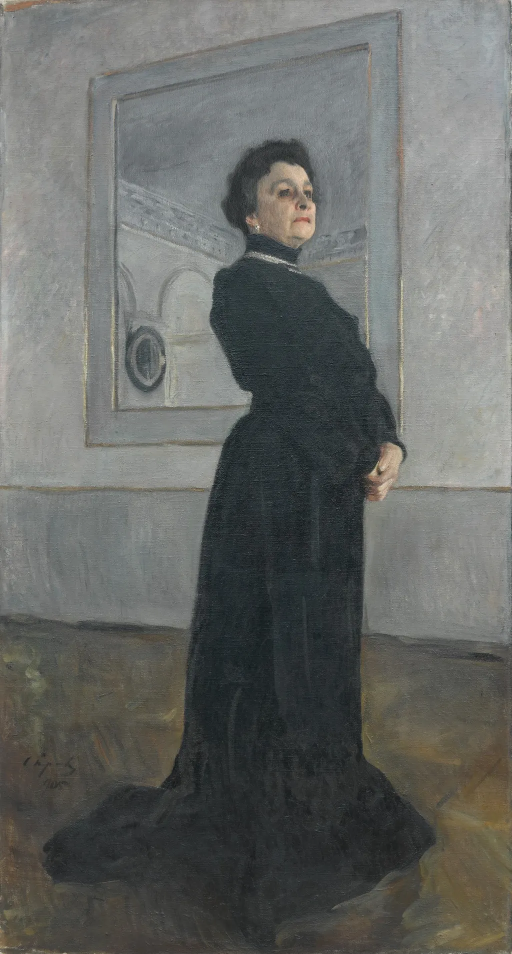 Portrait of Maria Yermolova, by Valentin Serov, oil, 1905