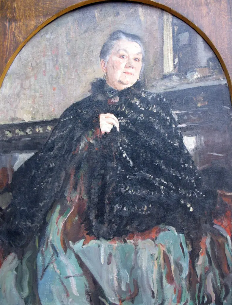 Portrait of the actrice G.H. Fedotovoj, by Valentin Serov