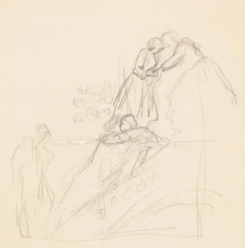 Figure Studies [verso], by Valentine Cameron Prinsep