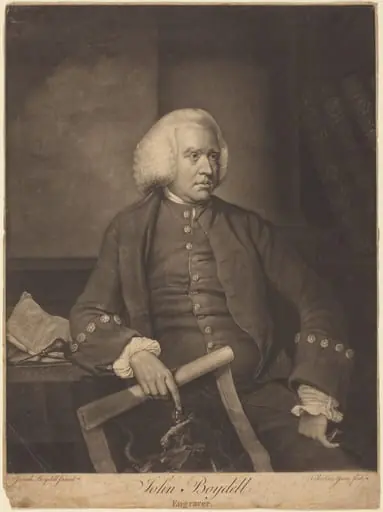 John Boydell, by Valentine Green