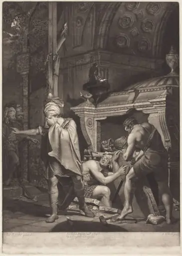 Miravan Opening the Tomb of His Ancestors, by Valentine Green